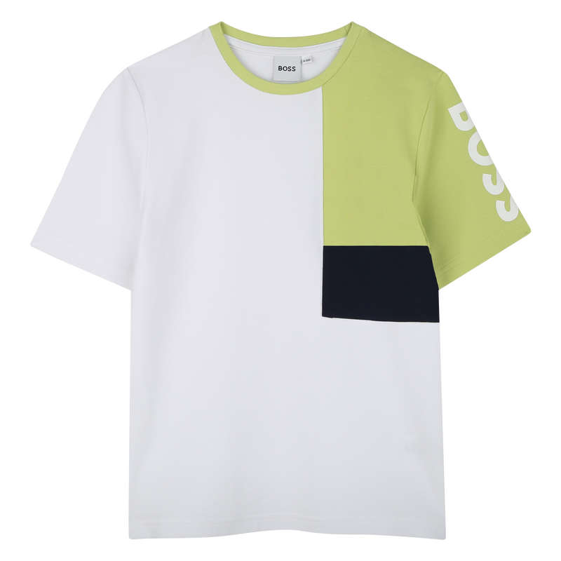 T-shirt van katoenen piqu&eacute; BOSS 
                        BOY