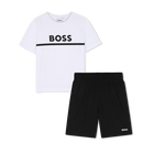 Ensemble tee-shirt et short, BLANC, hi-res