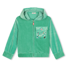 Vest van velours met capuchon BILLIEBLUSH 
                    GIRL