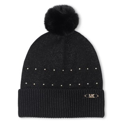 Bonnet tricot avec pompon MICHAEL KORS FILLE