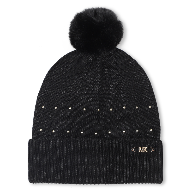 Bonnet tricot avec pompon MICHAEL KORS 
                        FILLE