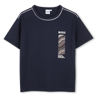 T-shirt met korte mouwen, MARINE, hi-res