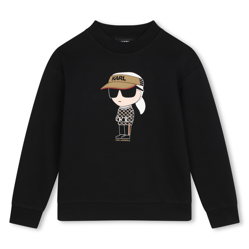 Sweat-shirt molletonn&eacute; KARL LAGERFELD KIDS 
                        GARCON