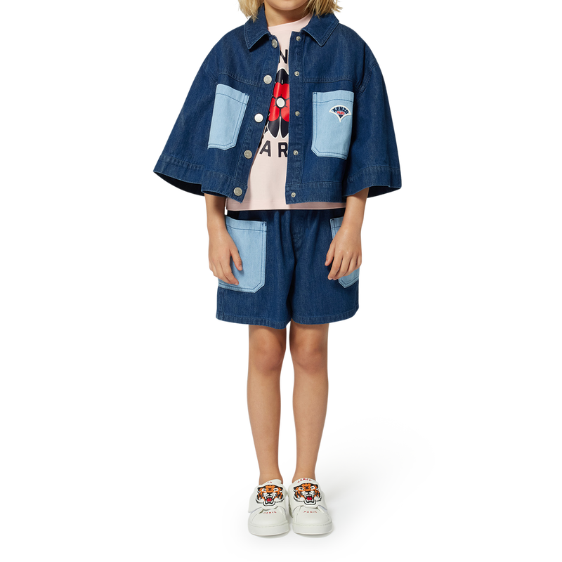 Short en jean &agrave; poches