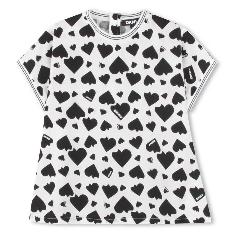 Katoenen blouse korte mouwen DKNY 
                        GIRL