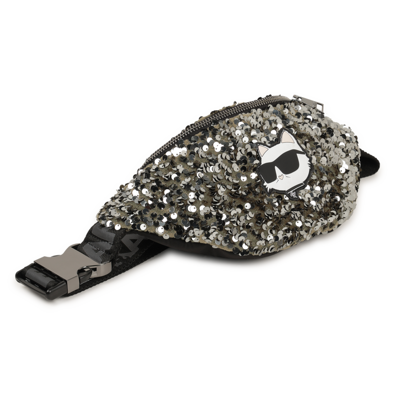 Sac banane ajustable orn&eacute; de &agrave; sequins KARL LAGERFELD KIDS 
                        FILLE