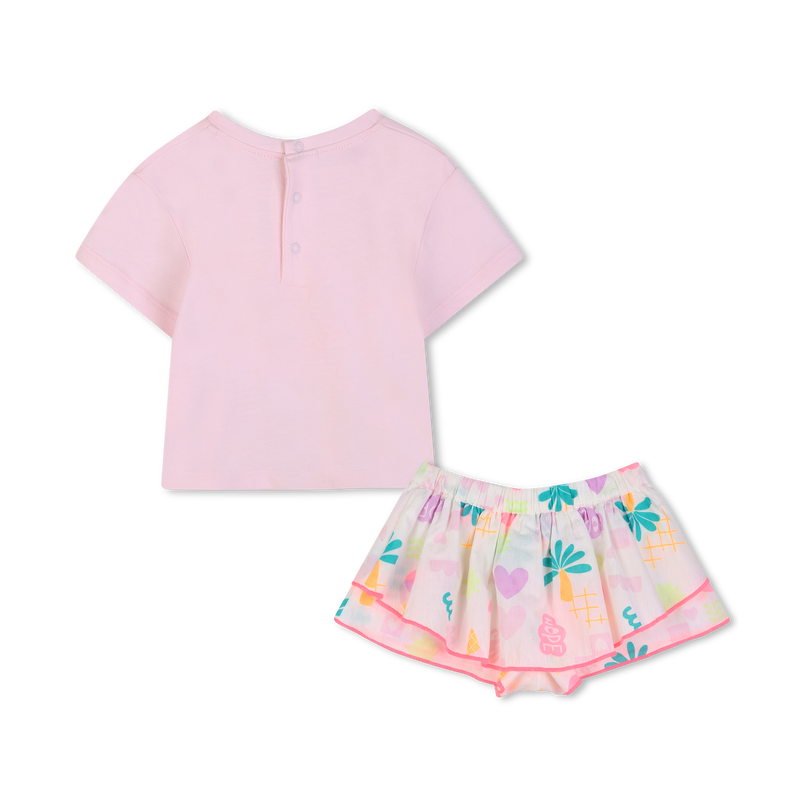 ENSEMBLE T-SHIRT + SHORT BILLIEBLUSH 
                        FILLE