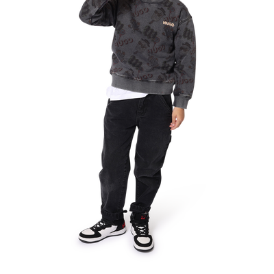 Effen wijde jeans HUGO BOY