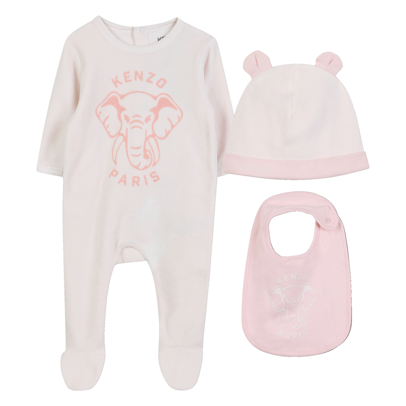 Ensemble pyjama + bonnet + bavoir KENZO KIDS 
                        UNISEXE