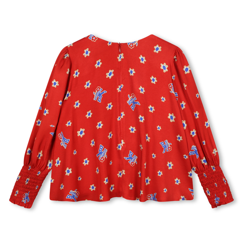 Soepele blouse met print KENZO KIDS 
                        GIRL