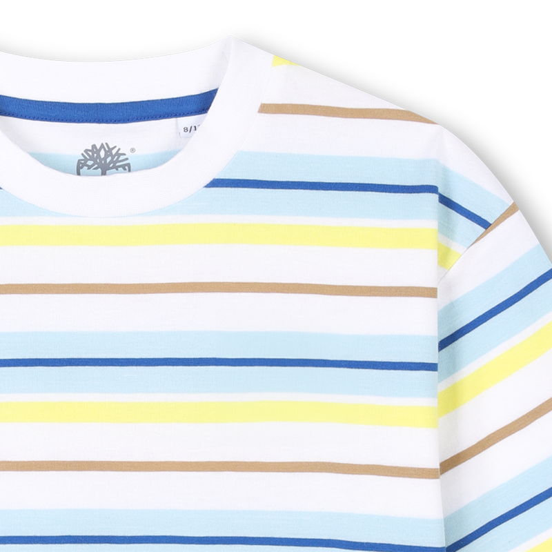 Wijd T-shirt met strepen TIMBERLAND 
                        BOY