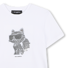 T-shirt met korte mouwen KARL LAGERFELD KIDS 
                    GIRL