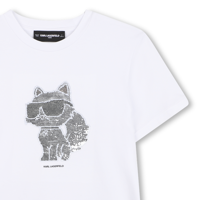 T-SHIRT MANCHES COURTES KARL LAGERFELD KIDS 
                        FILLE