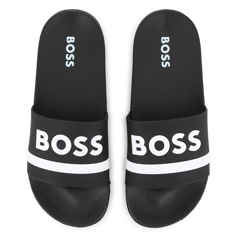 Claquettes sigl&eacute;es BOSS 
                        GARCON