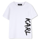 T-shirt met korte mouwen, WIT, hi-res