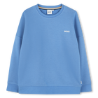 Sweat-shirt col rond uni, GIRBLUE, hi-res