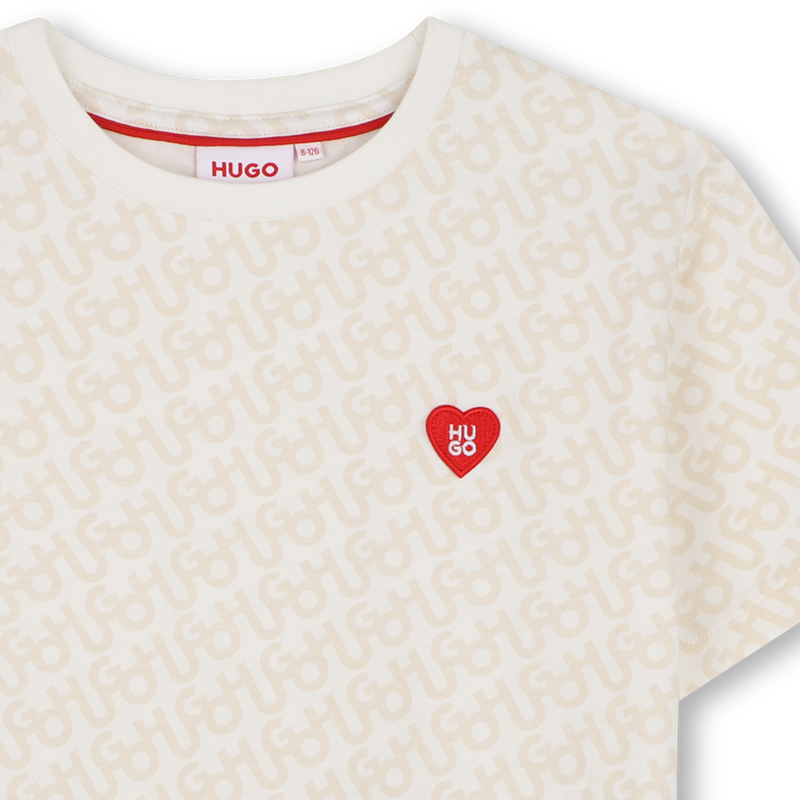Tee-shirt manches courtes HUGO 
                        FILLE