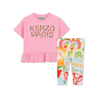 T-shirt et legging en coton KENZO KIDS 
                    FILLE