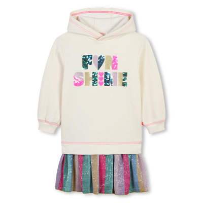 Hippe jurk van twee materialen BILLIEBLUSH GIRL