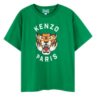 T-shirt en coton avec imprim&eacute; KENZO KIDS 
                    GARCON