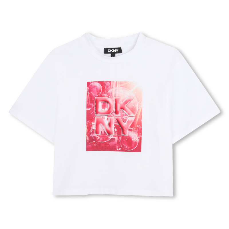 T-SHIRT MET KORTE MOUWEN DKNY 
                        GIRL