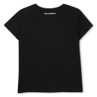 Tee-shirt illustration choupette KARL LAGERFELD KIDS 
                    FILLE
