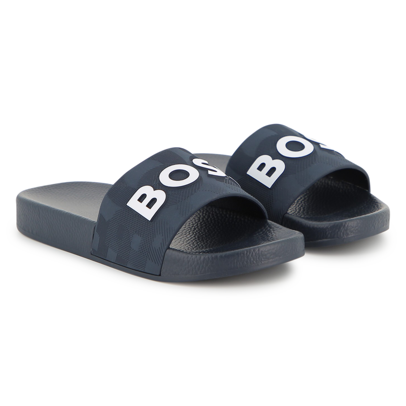 Claquettes sigl&eacute;es BOSS 
                        GARCON