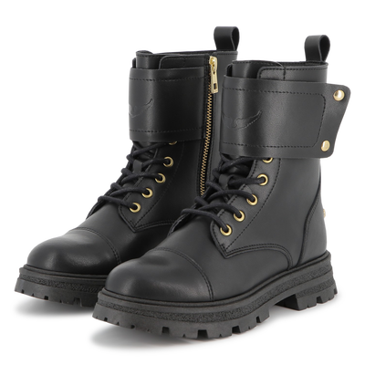 Rundlederen veterlaarzen ZADIG & VOLTAIRE GIRL