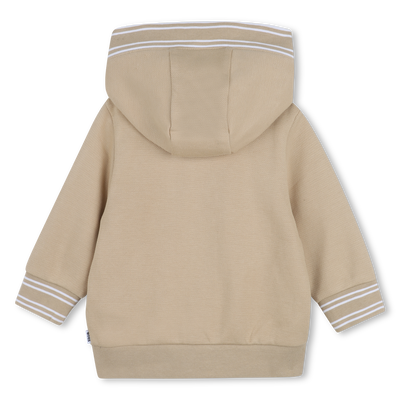 SWEAT ZIPP&Eacute; &Agrave; CAPUCHE BOSS GARCON