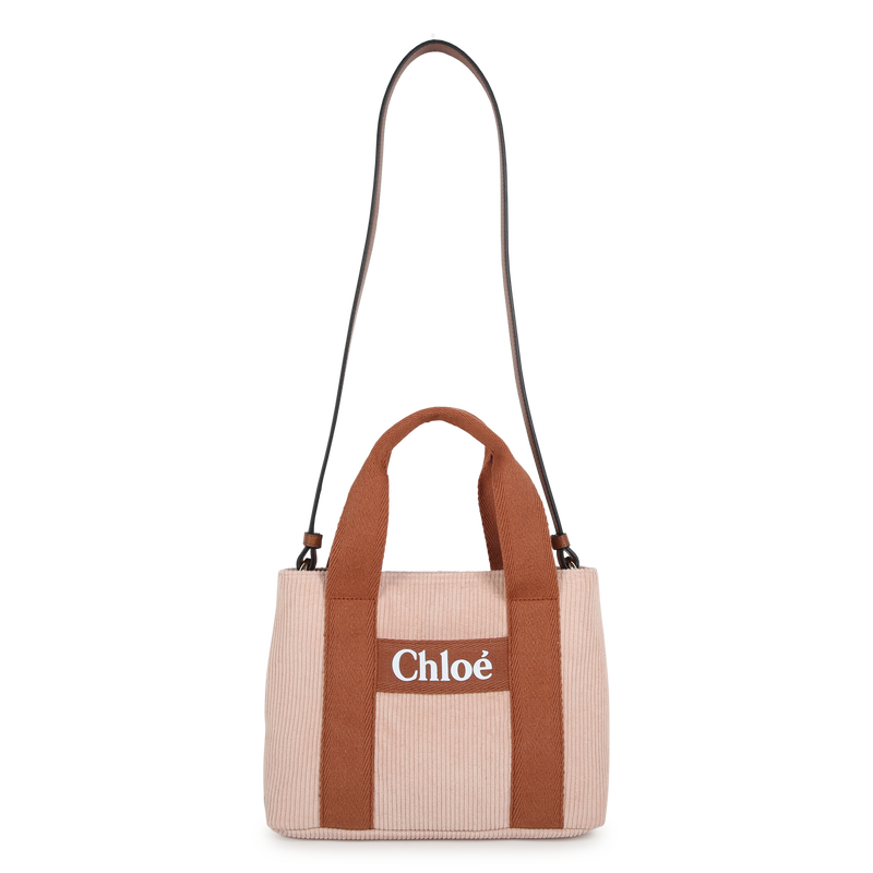 Tas met schouderriem, velours CHLOE 
                        GIRL