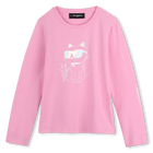 Tee-shirt manches longues KARL LAGERFELD KIDS 
                    FILLE