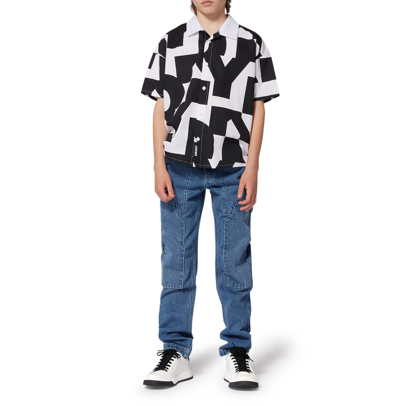 Jean &agrave; taille r&eacute;glable DKNY 
                        UNISEXE