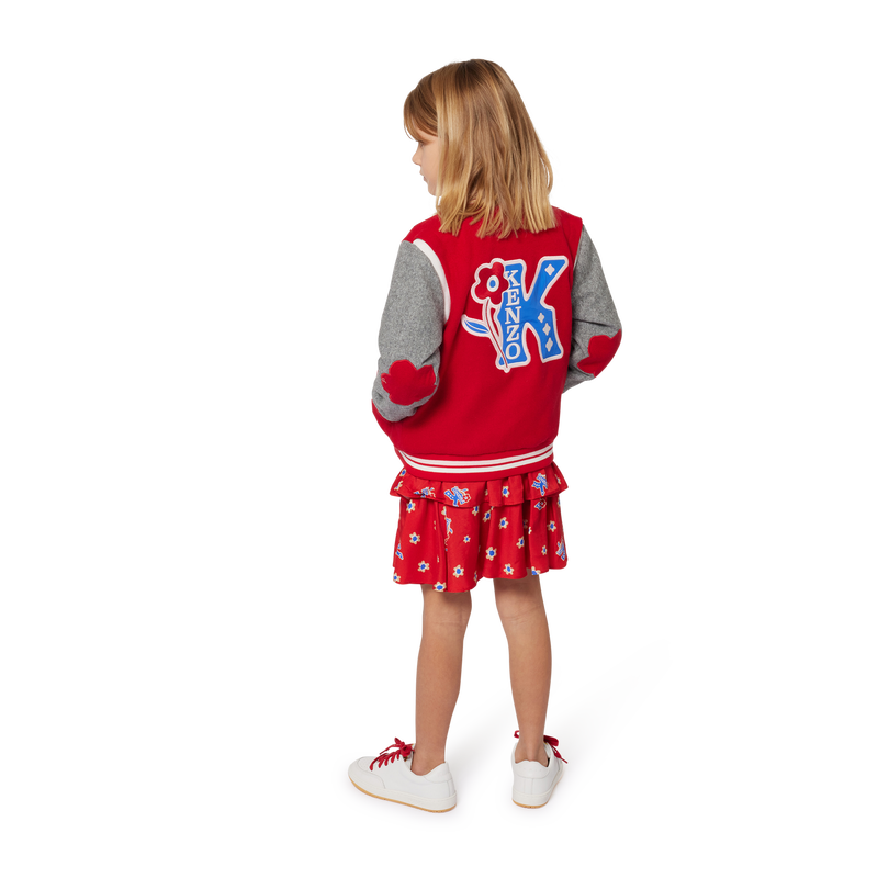 Jupe imprim&eacute;e &agrave; volants KENZO KIDS 
                        FILLE