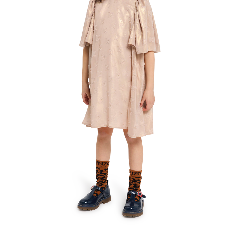 Jurk van lam&eacute;-jacquard KENZO KIDS 
                        GIRL