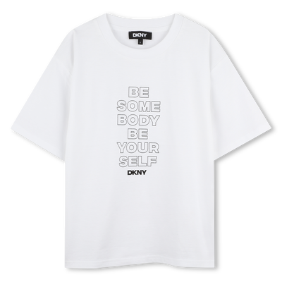 Katoenen T-shirt korte mouwen DKNY GIRL