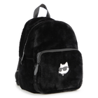 Kleine rugzak gemaakt van donzige fleece KARL LAGERFELD KIDS 
                    GIRL