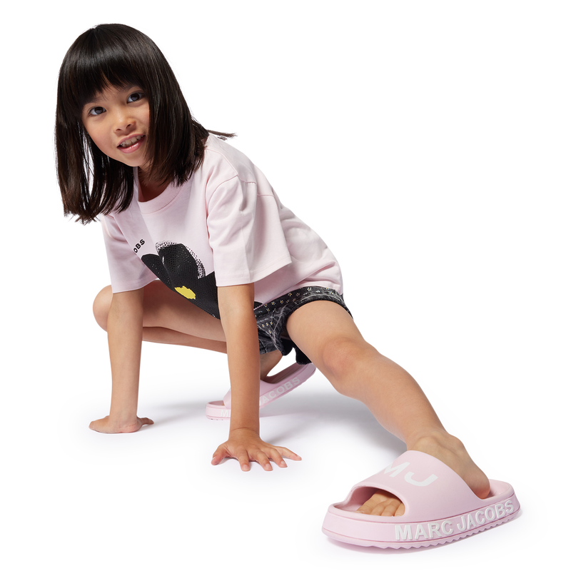 Short en jean avec strass MARC JACOBS 
                        FILLE