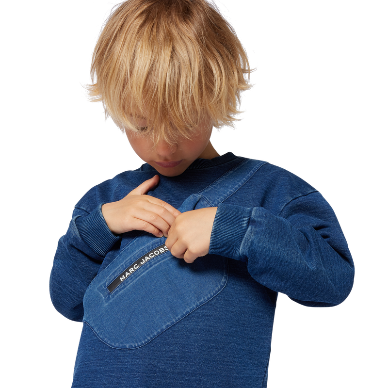 Fleece sweatshirt met print MARC JACOBS 
                        BOY