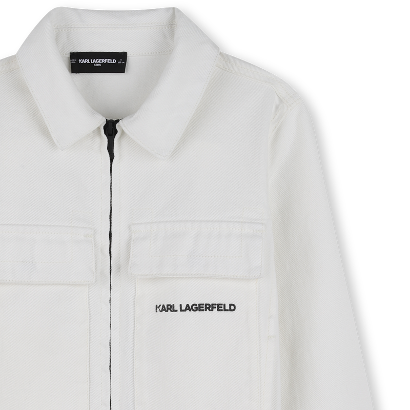 VESTE EN JEAN ZIPPÉE KARL LAGERFELD KIDS 
                        GARCON
