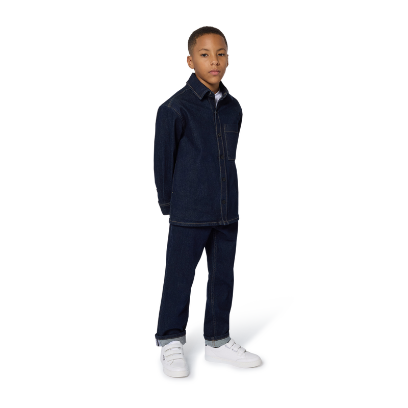 Baskets en cuir de vachette BOSS 
                        GARCON