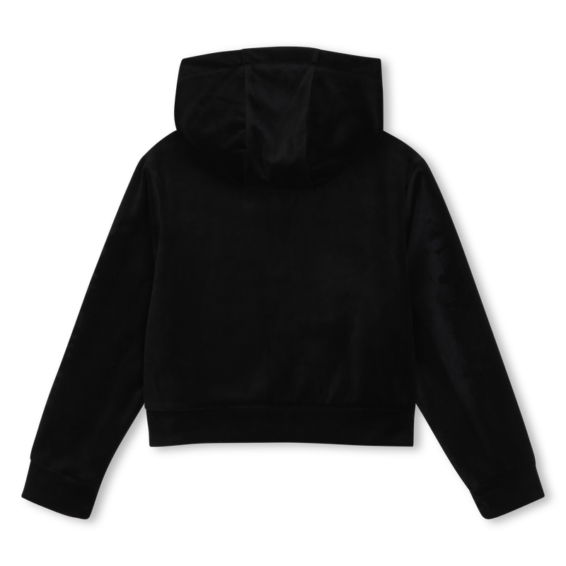 Fluwelen vest met capuchon SONIA RYKIEL 
                        GIRL