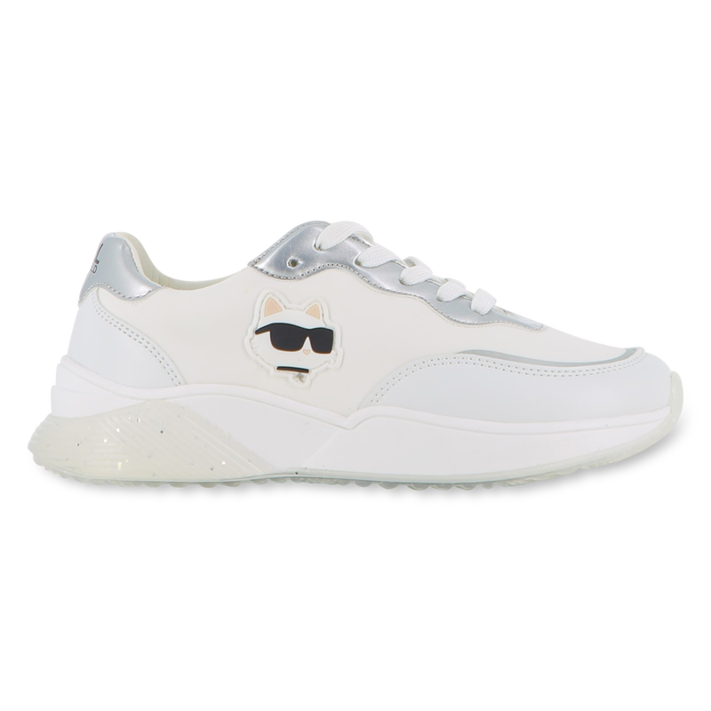 Baskets &agrave; lacets avec badge KARL LAGERFELD KIDS 
                        FILLE