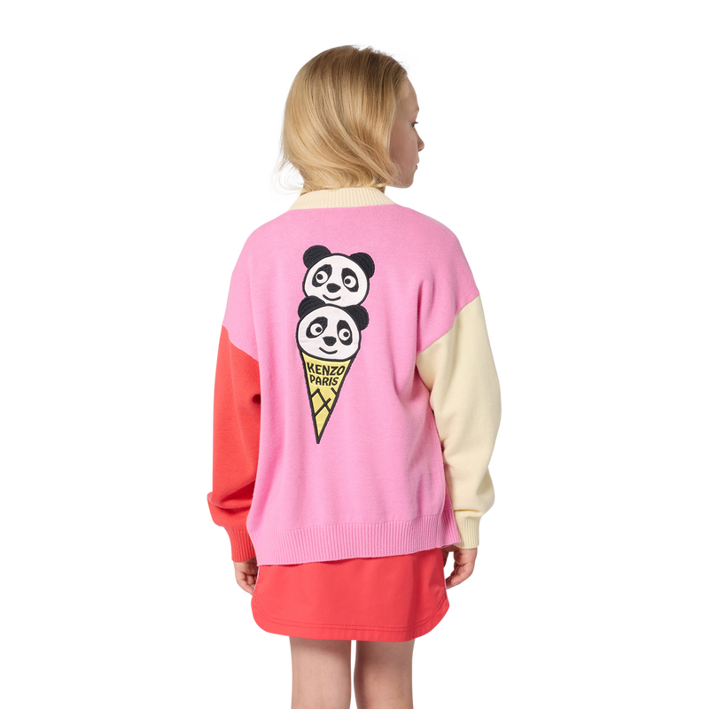 GEBREID VEST MET V-HALS KENZO KIDS 
                        GIRL