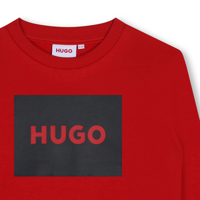Sweat-shirt molletonn&eacute; HUGO 
                        GARCON