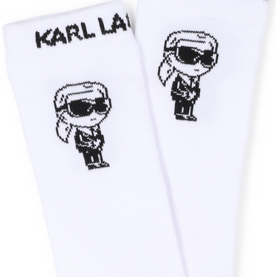 CHAUSSETTES HAUTES IMPRIMEES KARL LAGERFELD KIDS UNISEXE