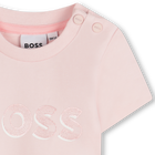 T-shirt avec imprim&eacute; brillant BOSS 
                    FILLE