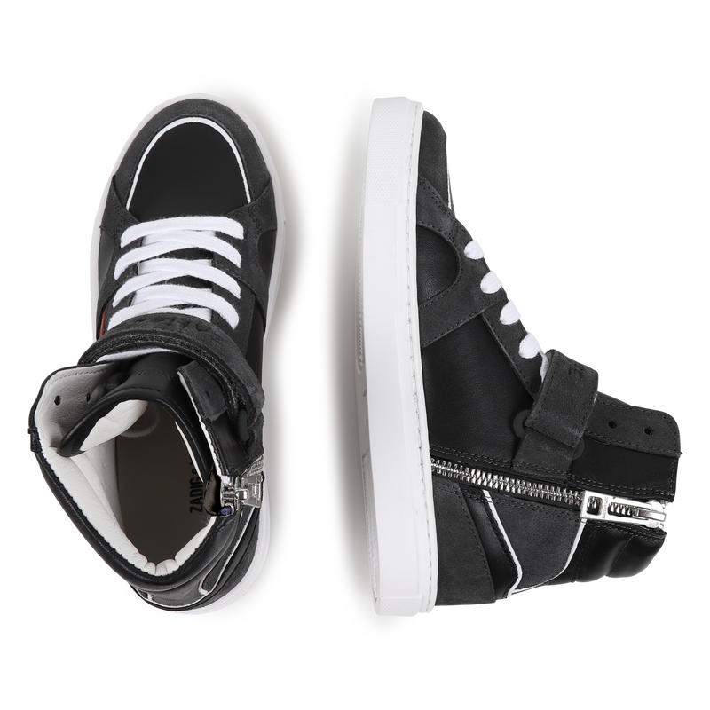 Baskets &agrave; scratch en cuir ZADIG & VOLTAIRE 
                        GARCON