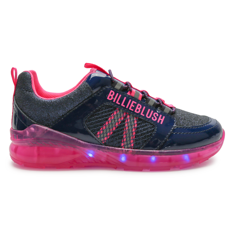 Glitter lace-up sneakers