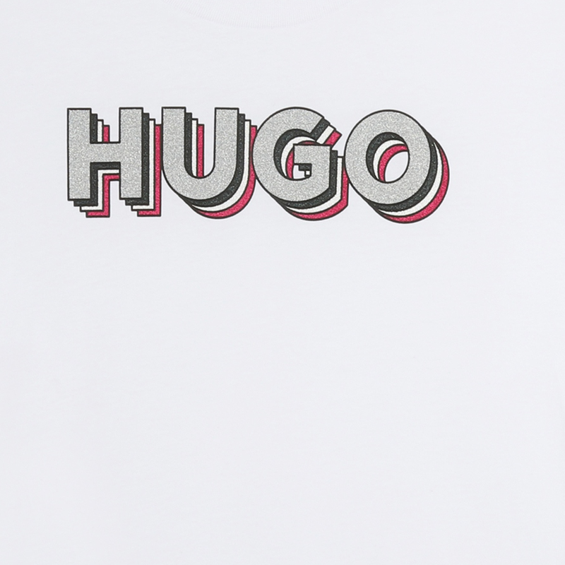 T-shirt met logoprint HUGO 
                        GIRL