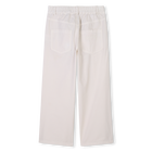 Pantalon &eacute;vas&eacute; en popeline KENZO KIDS 
                    FILLE